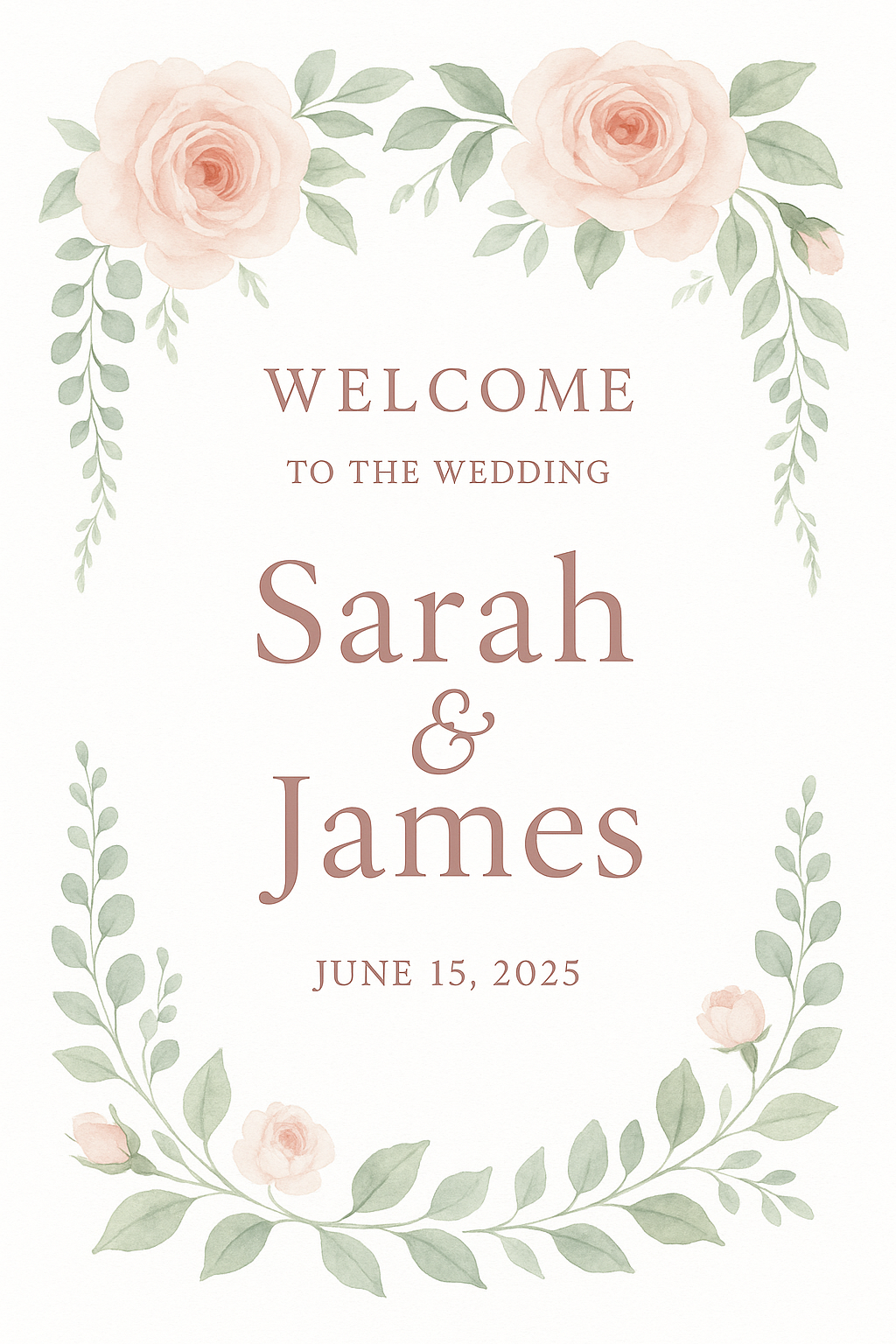 Example wedding sign 1
