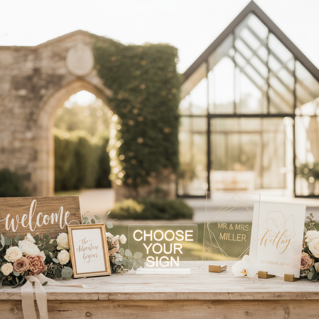Rustic vs Modern Wedding Signs: Choose Your Perfect Style | AI Wedding Sign